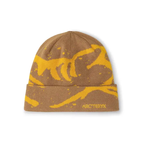 Arcteryx Переработанный полиэстер Переработанная полиэстеровая пряжа Полиуретан Шапки-бини Унисекс Желтый