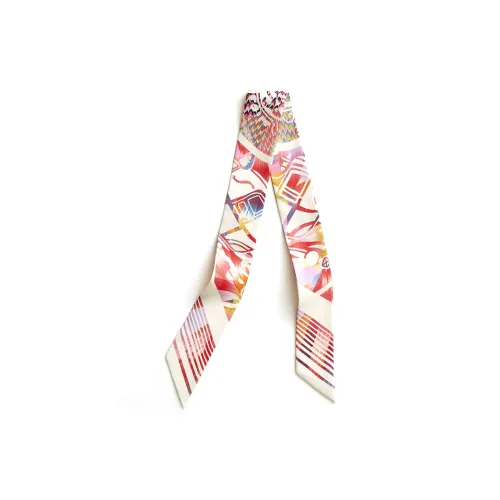 HERMES Шелковые шарфы Унисекс Розовый