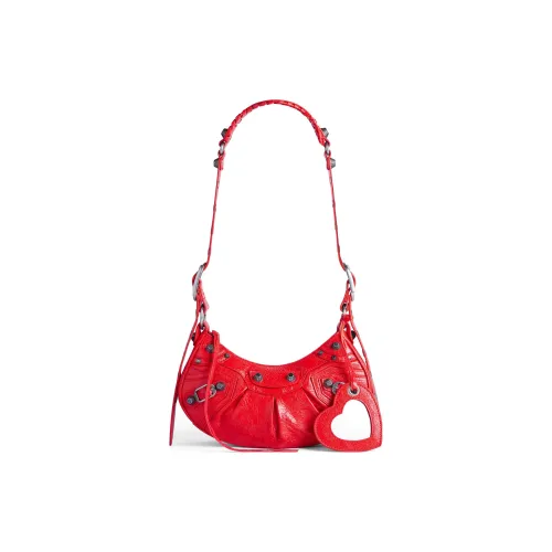 Balenciaga Le Cagole Arena Lambskin Crossbody Bag Shoulder Bag Mini Women's Red Баленсиага Le Cagole Arena Сумка через плечо из овечьей кожи сумка на плечо Mini Женская Красная