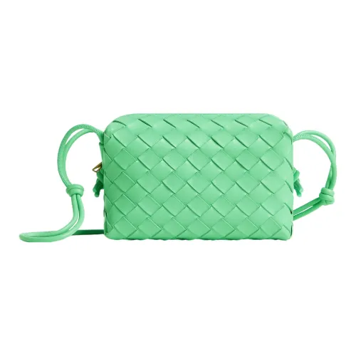 Bottega Veneta Loop Овчина Camera Сумка Ручная Сумка через плечо Мини Женские Siren Зеленый