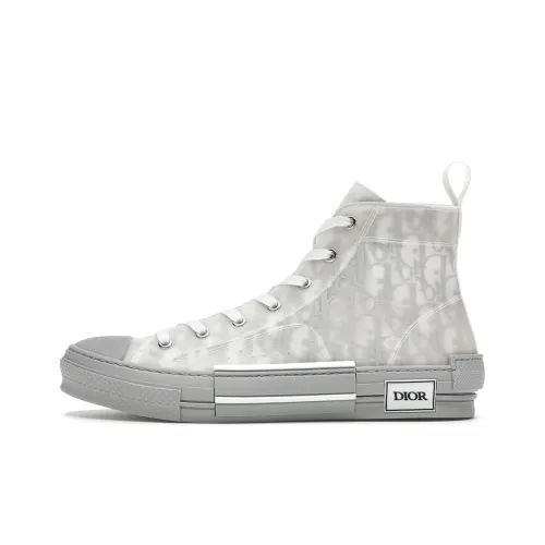 DIOR B23 Высокие Топы Стильные Скейтбординг Мужские Серые