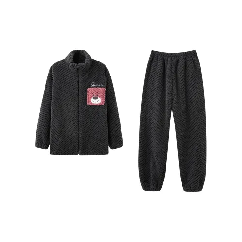 XUANZHITING Темно-серый Мужской Пижамный комплект