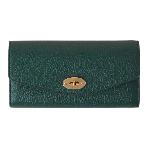 Mulberry Darley Кошелек из коровьей кожи женский классический зеленый