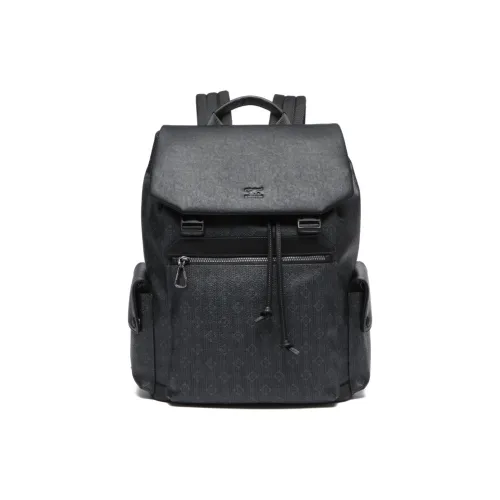 SEPTWOLVES Рюкзак из коровьей кожи стандартный унисекс черный