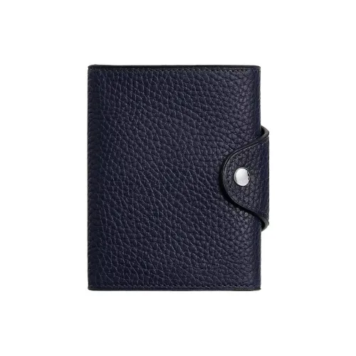 HERMES Iliade Обложки для карт 2Z BLEU NUIT Полночный синий Женские