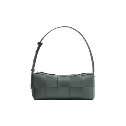 Bottega Veneta Brick Cassette Sheepskin Сумка через плечо Маленькая Женская Сланец