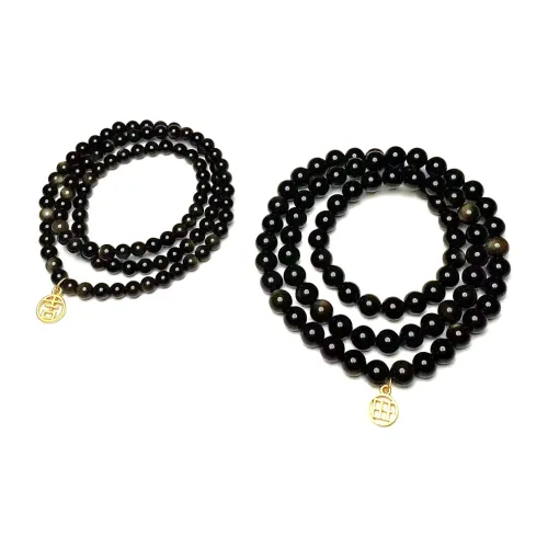 MOUNTAINS AND MANS Золотой Обсидиан Сплав Браслеты Унисекс