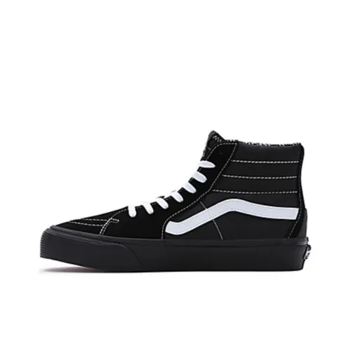 Vans SK8 Gore Te Покрытие Амортизация Высокие Кроссовки для скейтбординга Унисекс Черные