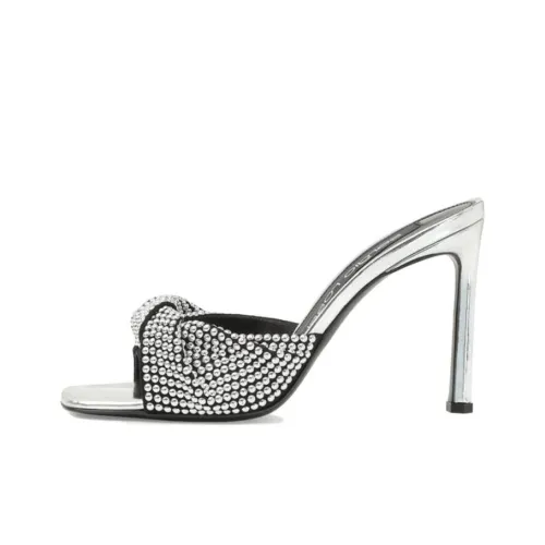 SERGIO ROSSI Слипоны Женские Серебряные