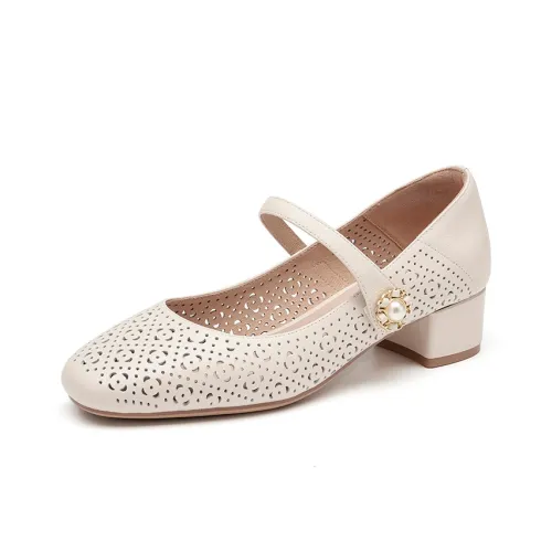 DG Грубый каблук Мэри Джейн туфли 3,5 см женские