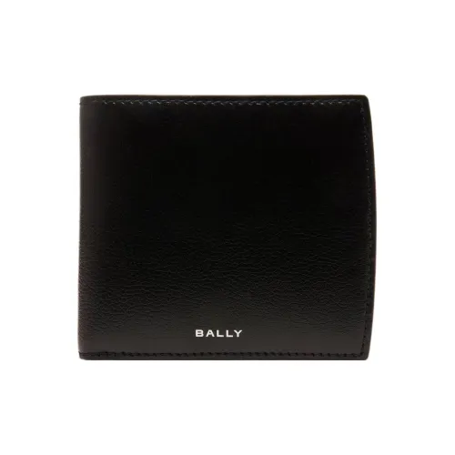 BALLY Коровья кожа крупнозернистая текстура кошелек для монет кошелек стандартный мужской черный