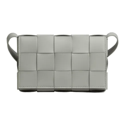 Bottega Veneta CASSETTE Pillow Bag Овчина Тофу Сумка через плечо Сумка для плеча Женская Агат Серый