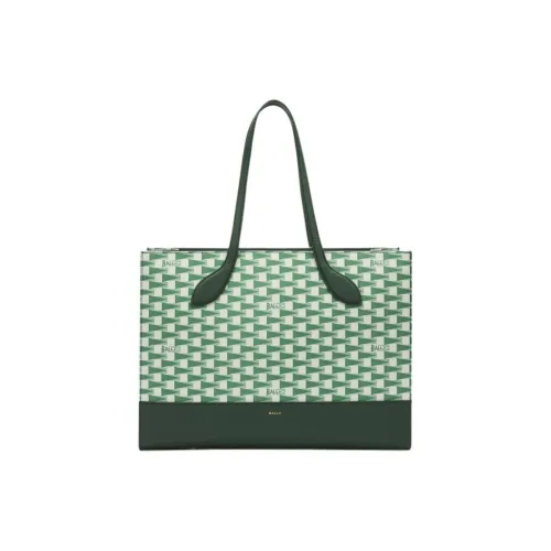 BALLY Коровья кожа Тоут Сумка Сумка для покупок Сумка на плечо Сумка Большая Женская Зеленая