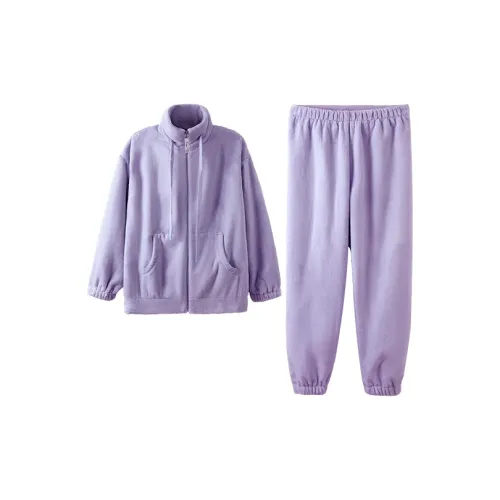 JINGYUN Светло-лавандовый Женские Пижамные комплекты