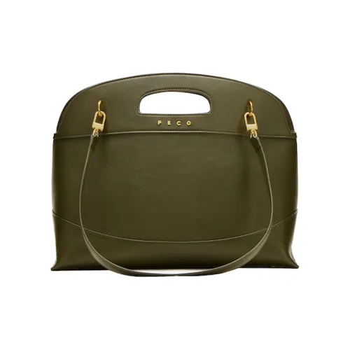 PECO Коровья кожа Airport Сумка Сумка через плечо Большая унисекс Зеленая