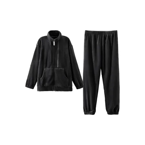 Jingyun Midnight Gray Men's Pajama Sets Jingyun Полночь Серый Мужской Пижамные Комплекты