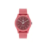 Красный циферблат часов