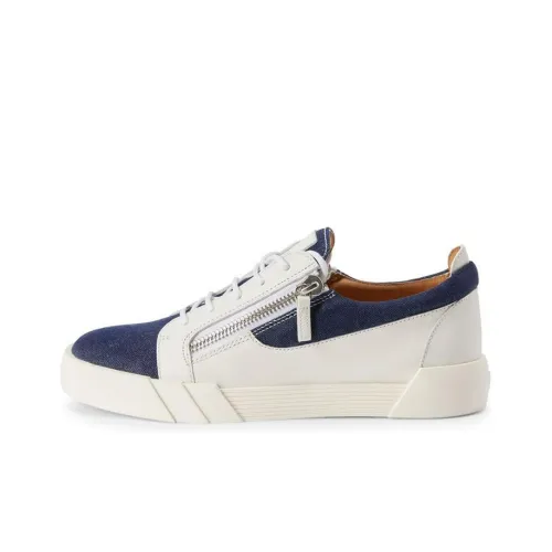 Giuseppe Zanotti GZ Low Топ Скейтборд Кроссовки Мужские Белые