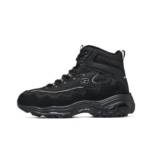 Skechers D'Lites Casual Высокие Кроссовки Черные Женские