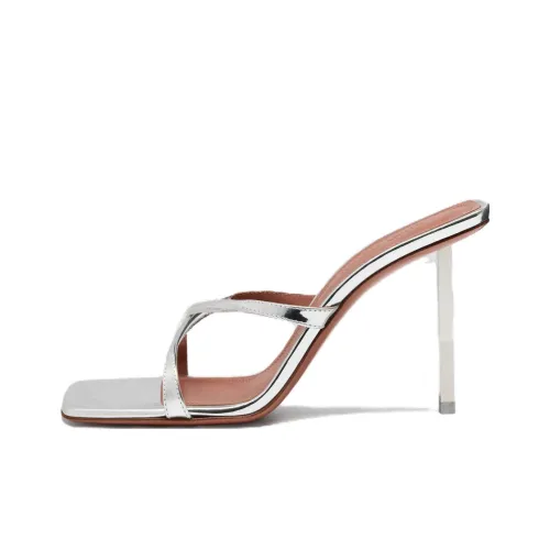 AMINA MUADDI Слипоны 9,5 см Женские Серебряные