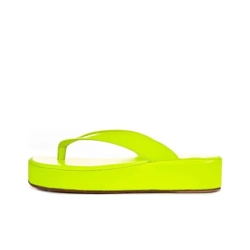 AMINA MUADDI Шлепанцы 3,5 см Женские Желтые