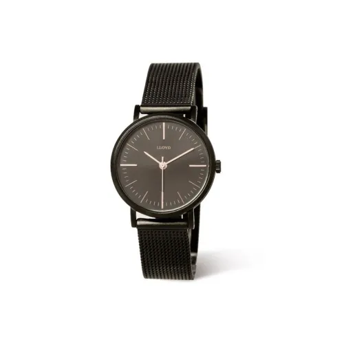 Lloyd Кварцевый механизм нержавеющая сталь ремешок унисекс черный циферблат