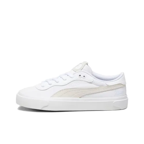 PUMA Capri Royale Амортизация Износостойкие Низкие Кроссовки для Скейтбординга Унисекс Экрю