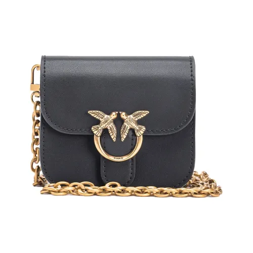 PINKO Love Bell Телячья кожа Bacchus Сумка Сумки через плечо Сумка на плечо Экстра мини Женская Черная