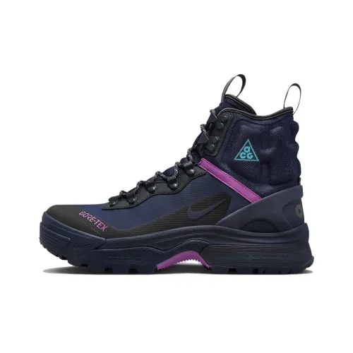 Nike ACG AIR ZOOM GAIADOME Gore Tex Альпинистские и туристические ботинки Высокий верх Темно-синий Мужской