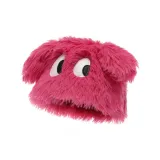 Плюшевый розово-красный