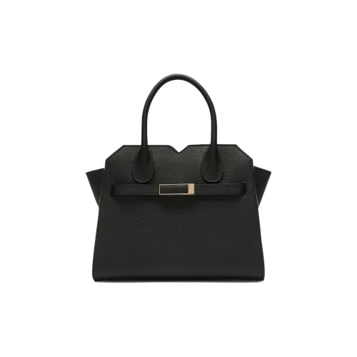 Valextra Millepunte Телячья кожа Сумка через плечо Сумка Мини Женская Черная