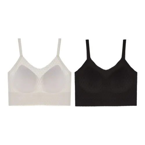 NEIZAIMIMA Черный+Белый Женские Бюстгальтеры