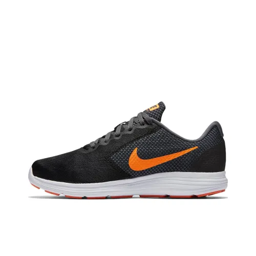 Nike REVOLUTION 3 Беговые кроссовки Низкий Топ Серый Мужской