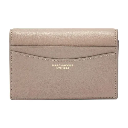 MARC JACOBS Кошелек из козьей кожи Маленький Женский Бежевый Миндаль