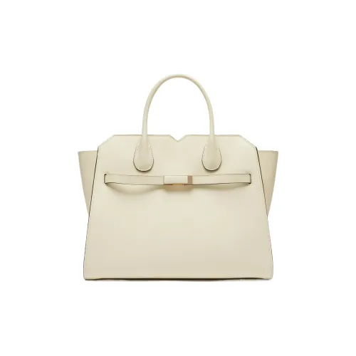 Valextra Телячья кожа Сумка через плечо Сумка среднего размера Women's White