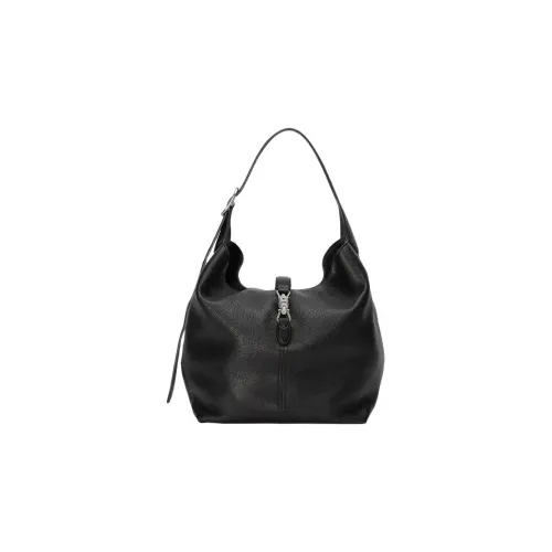 GUCCI Jackie 1961 Кожа Crescent HOBO Сумка через плечо Унисекс Черный
