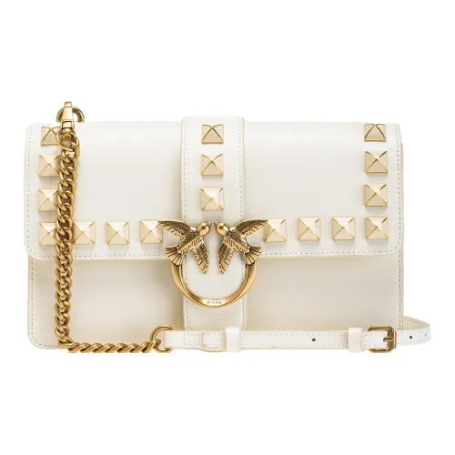 PINKO Love Bag Воловья кожа с полиуретаном Swallow Сумка Сумка через плечо Женская Белая