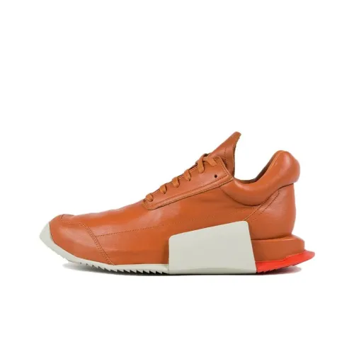 RICK OWENS совместный бренд x Adidas Амортизация и Дышащий Низкий Топ Беговые кроссовки Унисекс Коричневый