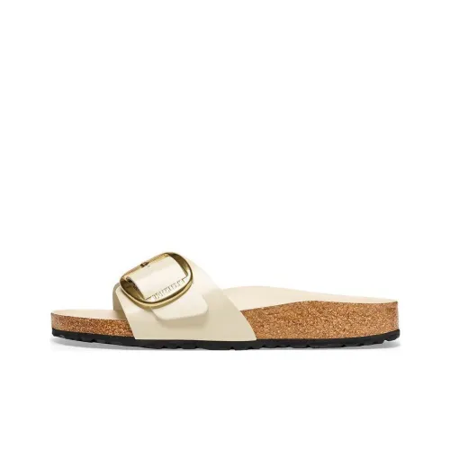 Биркенсток Madrid Big Buckle Слипоны Женские HIGH SHINE Натуральный