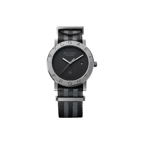 BVLGARI FRAGMENT Collection Мужские часы Автоматический механический механизм Нейлоновый ремешок 41 мм Черный циферблат