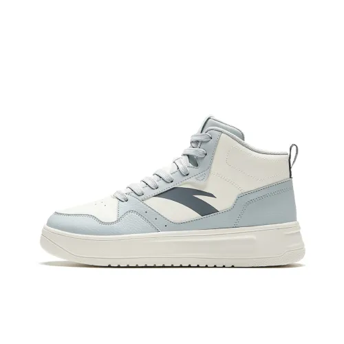 ANTA Амортизация Износостойкие Высокие Кроссовки для Скейтбординга Мужские Белые и Синие