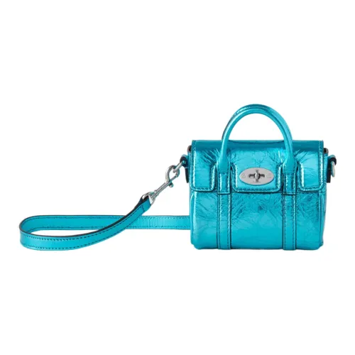 Mulberry Bayswater Коровья кожа Сумка через плечо Сумка на одно плечо Женская Синяя