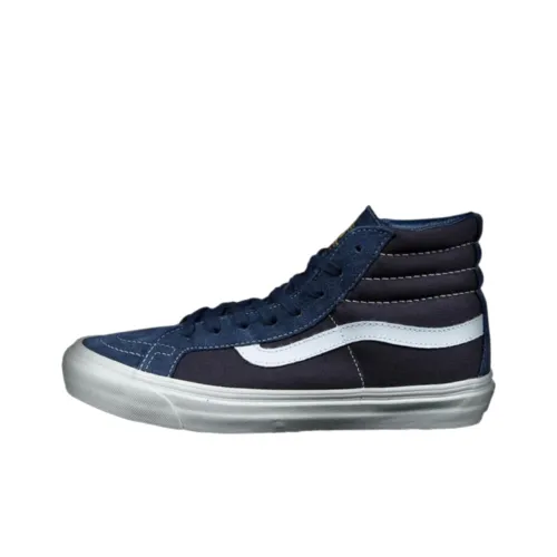 WTAPS x Vans SK8 Устойчивые к истиранию высокие кроссовки для скейтбординга унисекс темно-синие