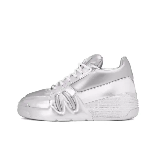 Giuseppe Zanotti GZ Tallon Low Кроссовки для скейтбординга Женские Серебряные