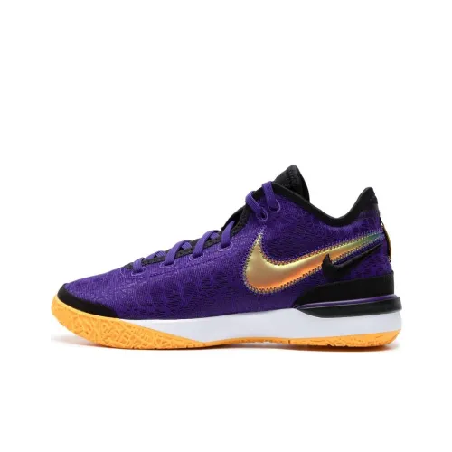 Nike LeBron NXXT Gen Low Топ Баскетбольные кроссовки Мужской Фиолетовый Золотой