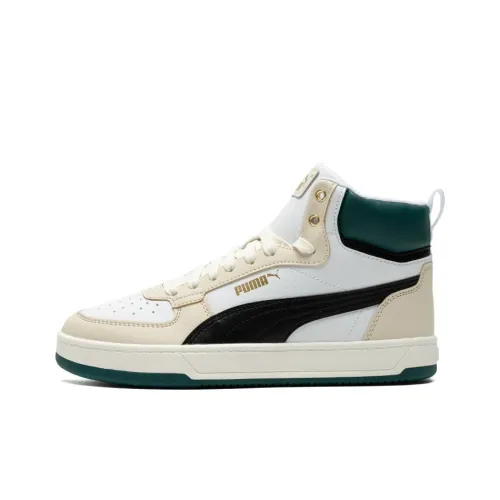 PUMA Caven 2,0 Устойчивые к истиранию MID Топ Скейтборд Кроссовки Унисекс Экрю