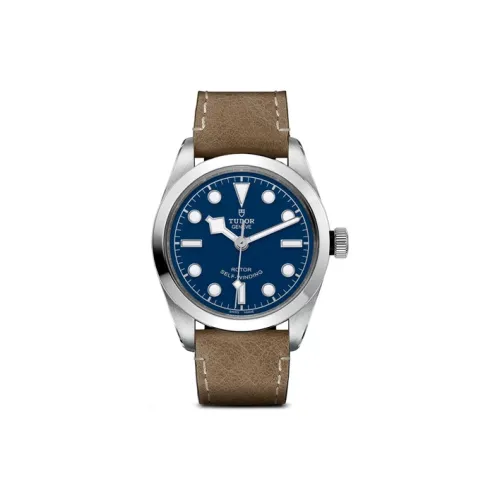 TUDOR BLACK BAY Collection Автоматический Механический Механизм Унисекс Часы 36 мм Синий Циферблат Нержавеющая Сталь Корпус Кожаный Ремешок