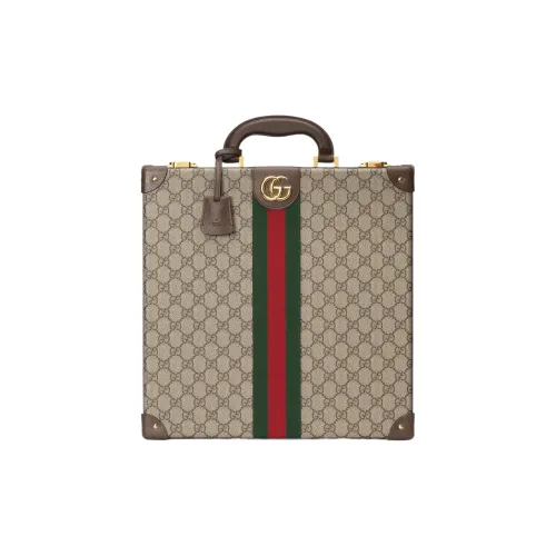 GUCCI Переработанный Растительный материал Коробка для хранения Унисекс Бежевый и Эбеновый