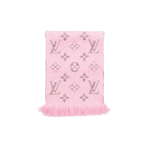 LOUIS VUITTON Шерсть Шарфы Унисекс Балетный Розовый