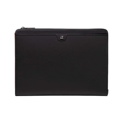 CL LUBOTING Рельеф Телячья Кожа Клатч Стандартный Мужской Черный